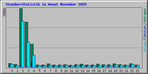 Stunden-Statistik im Monat November 2025