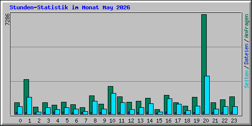 Stunden-Statistik im Monat May 2026